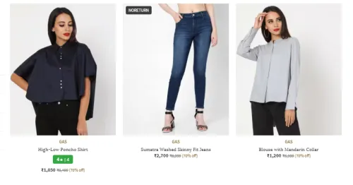Image of Gas Women Fashion Shirt Flat 70% Discount