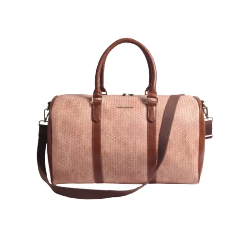 Image of Gauge Machine Unisex Faux Leather Weave Duffle Bag