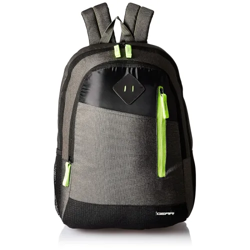 Image of Gear 30L Grey & Green Casual Backpack