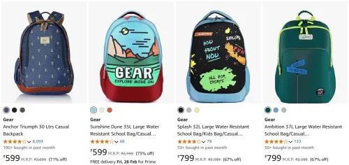 Image of Gear Anchor Triumph 30 Ltrs Casual Backpack Starting at ₹599