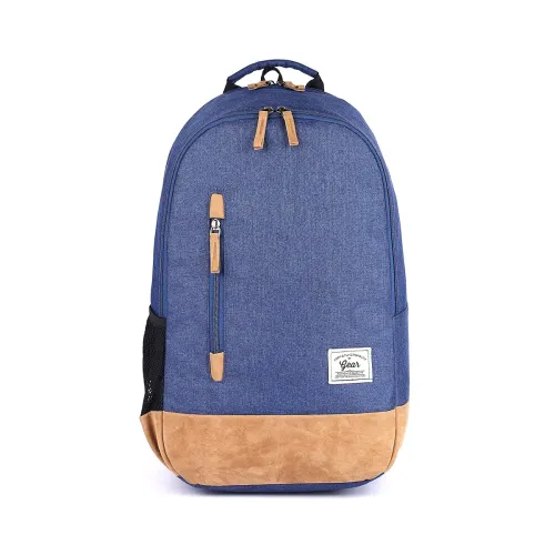 Image of Gear Classic 49 cms Brown and Blue Casual Backpack (BKPCAMPS81002)