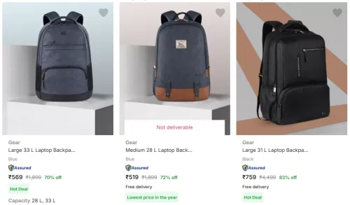 Image of Gear Laptop Bags Minimum 70% Discount