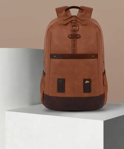 Image of Gear  Large 31 L Laptop Backpack Classic Anti Theft Faux Leather