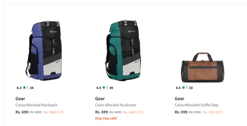 Image of Gear Rushback & Bags Minimum 80% Discount
