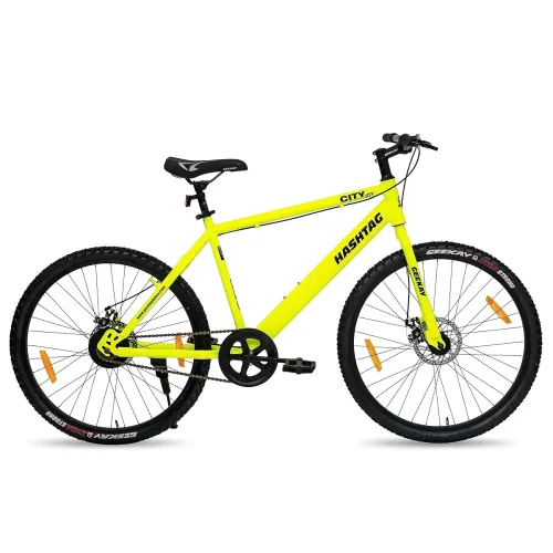 Image of Geekay Hashtag 26T Single Speed Cycle with Dual disc Brakes