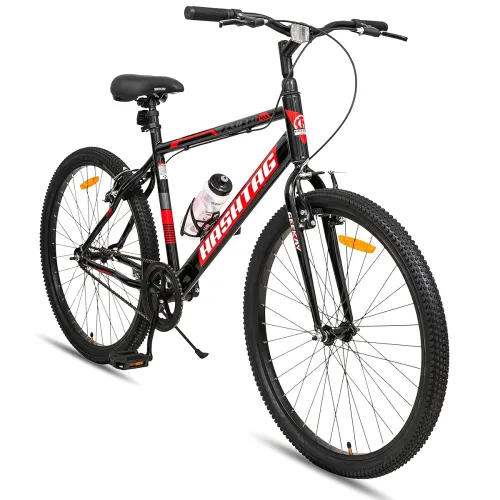 Image of Geekay Hashtag ZXR 1.0 26T Single Speed Cycle - Black Red