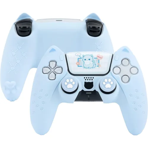 Image of GeekShare Cat Paw PS5 Controller Skin Anti-Slip Silicone Skin Protective Cover Case for PS5 Wireless Controller