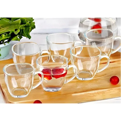 Image of Generic Glass Tea Cup Set of 6 140 mL