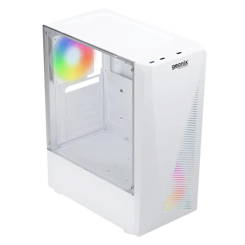 Image of GEONIX Tempered_Glass X10 ATX Gaming Cabinet/Computer Case with 3 RGB Fans