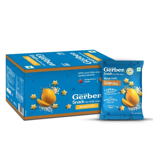 Image of GERBER Snacks – Mango Puffs for Kids| Yummy and Nutritious