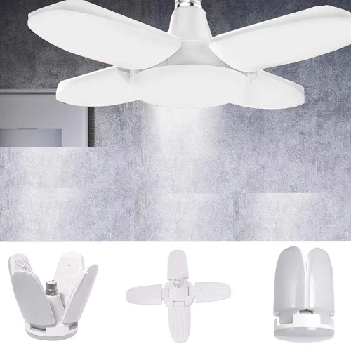 Image of Gesto abs Plastic B22 Portable Fan Shape with 5 Led Swings 28W