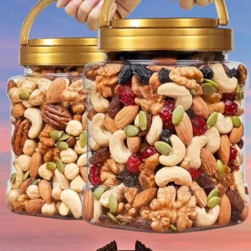 Image of Get Fresh 07Dry Fruits Nut Mix Black & Green Raisin,Almonds,Cashews,Apricot,Pistachios, (500 g)