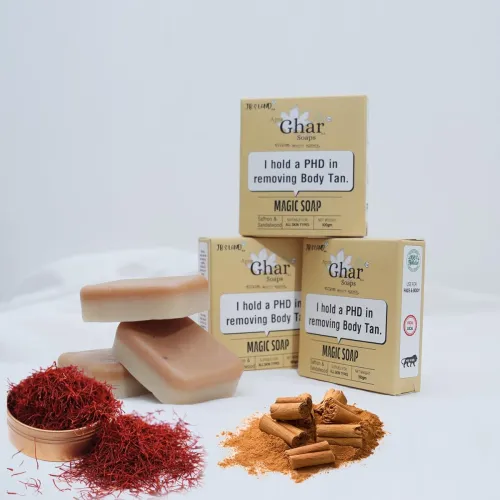 Image of Apne Ghar Ka Chandan & Kesar Bath Soap 100Gms