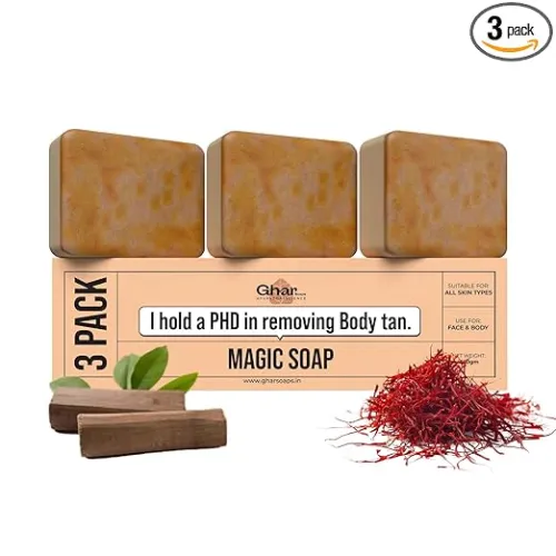 Image of Ghar Soaps Sandalwood & Saffron Magic Soaps