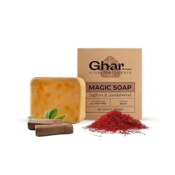Ghar Soaps Sandalwood & Saffron Magic Soaps (100 Gms Pack Of 1) |