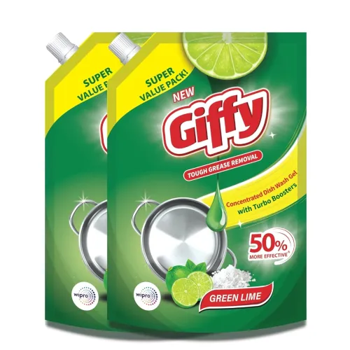 Image of Giffy Concentrated Liquid Dish Wash Gel 900ml*2