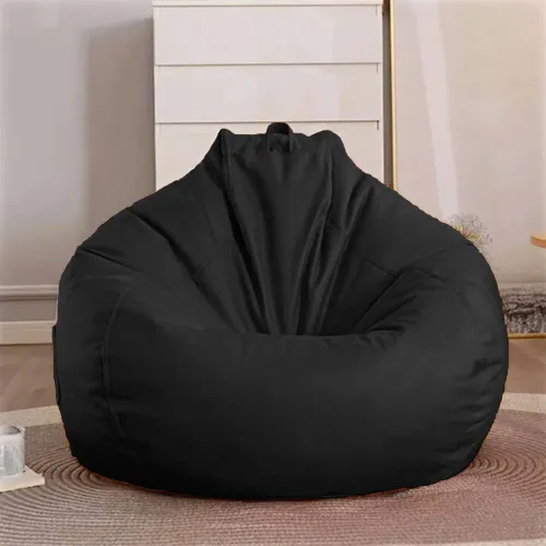 Image of GIGLICK XXXL Faux Leather Bean Bag Filled with Beans