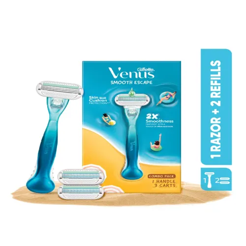 Image of Gillette Venus Aloe Vera Smooth Razor Combo Pack