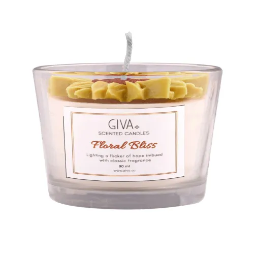 Image of GIVA 925 Lavender Floral Bliss Scented Jar Candle