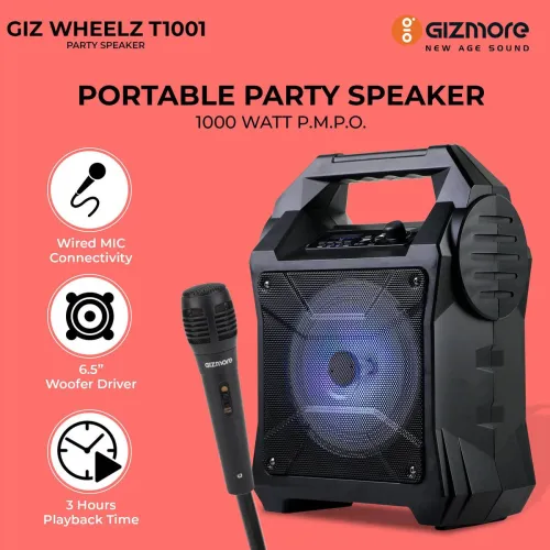 Image of Gizmore Giz Wheelz T1001 10 W Bluetooth