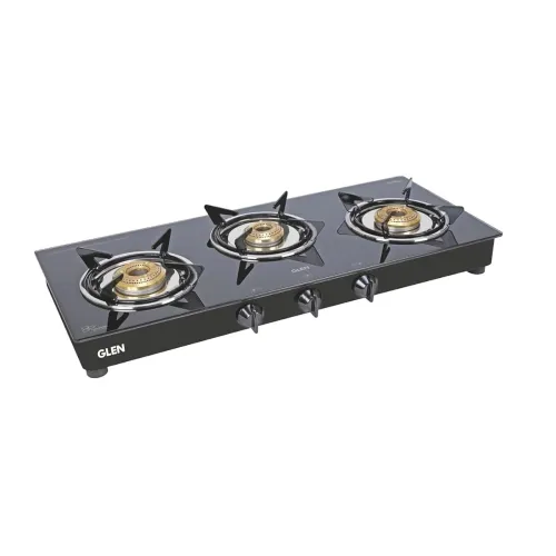 Image of Glen 3 Burner Toughened Glass Top 1030 GT JU BB
