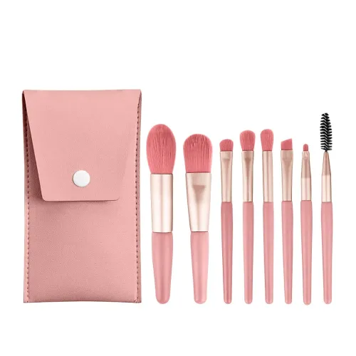 Image of Gleva 8 Pcs Brush Set With Pouch
