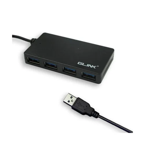 Image of GLink GL-026 4 Port 2.0 USB Hub Black