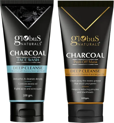 Image of Globus Naturals Charcoal Detoxifying Combo, 2 Items in the set