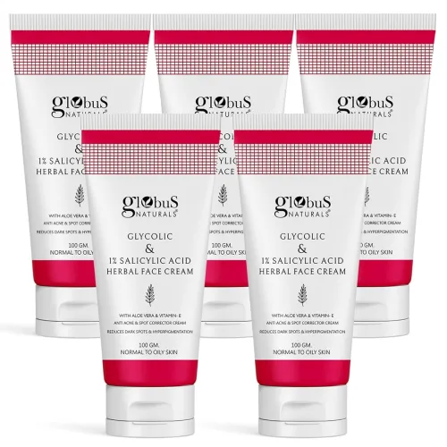 Image of Globus Naturals Glycolic & Salicylic Acid Anti Acne Face Cream,