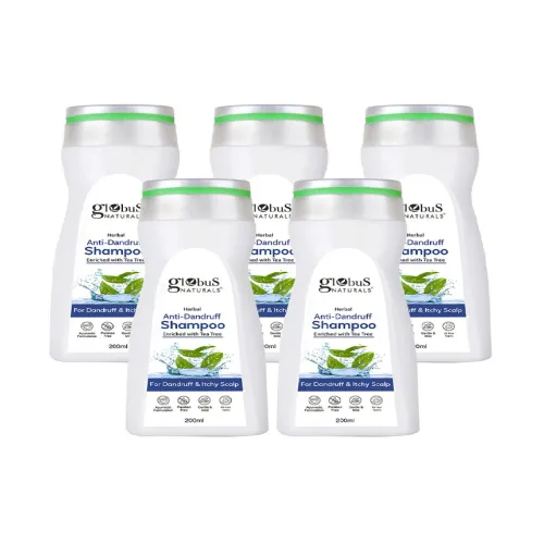 Image of Globus naturals ,Green Tea Herbal Anti-Dandruff Itchy Scalp Shampoo
