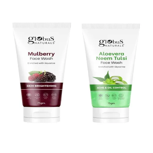 Image of Globus Naturals Mulberry Aloe Vera Neem Tulsi Face Wash