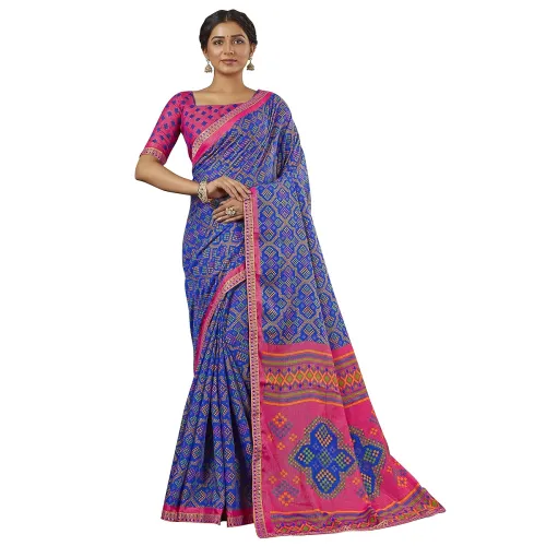 Image of Glory Sarees Women's Brasso Saree