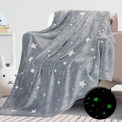 Image of Glow in The Dark Blanket for Kids