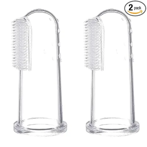 Image of GLUN® Silicone Baby Finger Manualtoothbrush,Great For Massaging & Cleaning