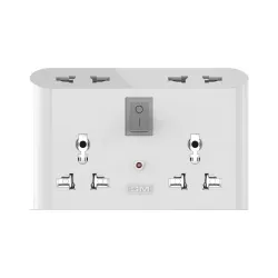 GM 3019 3 Pin Universal Multi Plug Travel Adaptor 6 AMP