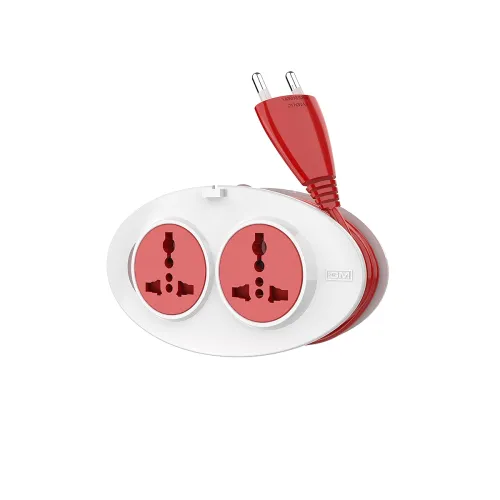 Image of GM 3206 G-On Mini 2 Pin Extension Cord 2.5 Mtr. with Indicator, Safety Shutter.