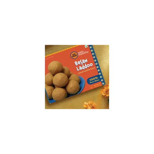 Image of GO DESi Besan Laddu 200 grams, Made with Pure Ghee