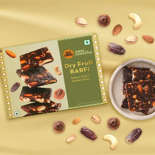 Image of GO DESi Dry Fruits Barfi | 200 grams burfi