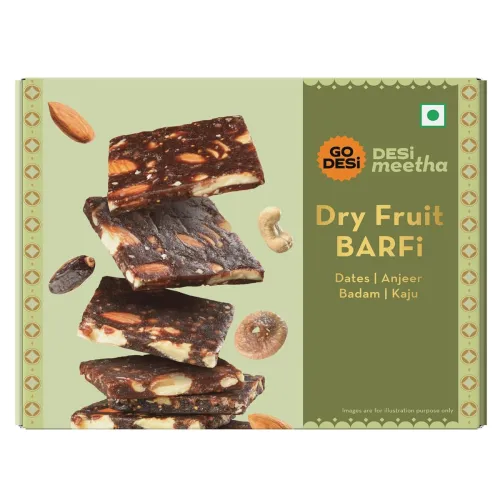 Image of GO DESi Dry Fruits Barfi (200gms)