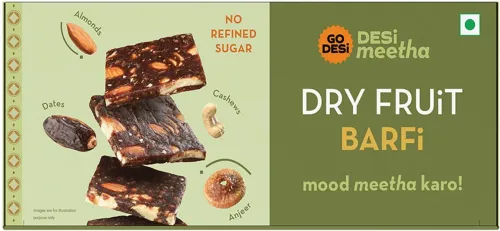 Image of GO DESi Dry Fruits Barfi Box (Burfi) (200 g)