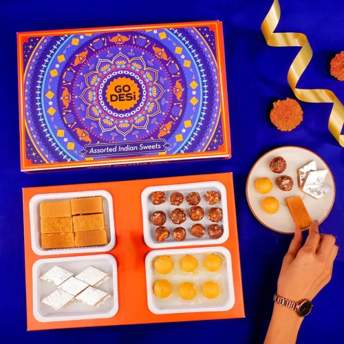 Image of GO DESi Ghee Sweets Gift Hamper 500 Grams