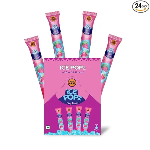 Image of GO DESi Ice Popz, Very Berry, Pack of 24 x 35 ml each