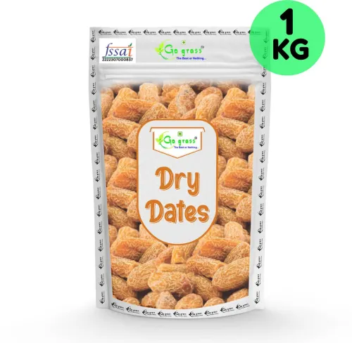 Image of GO GRASS | Khajur kharak | Arabian Dates | Exceptional Taste and Soft Texture, No Sugar | Dates (1 kg)