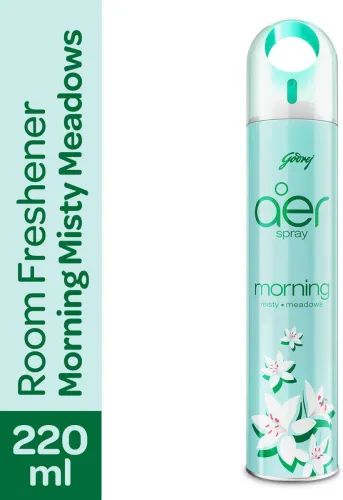 Image of Godrej Aer Room Freshener - Morning Misty Meadows Spray (220 ml)`