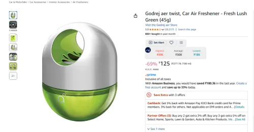 Image of Godrej aer twist Car Air Freshener