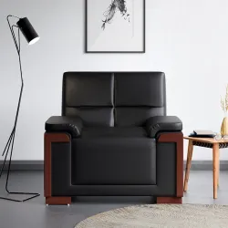 GODREJ INTERIO Chandler 1-Seater Synthetic Leather Sofa