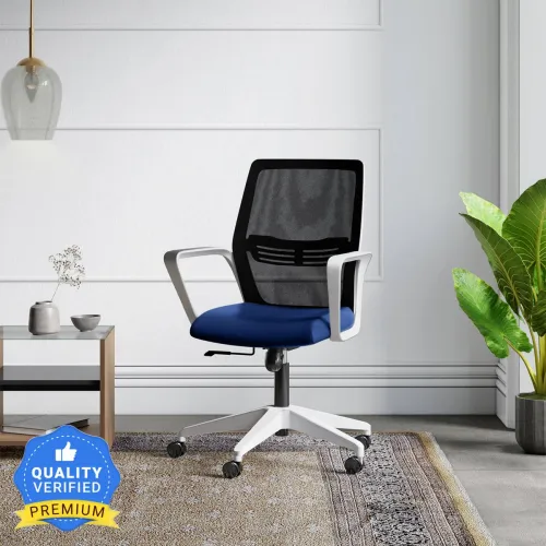 Image of Godrej Interio Vurv Mid Back Fabric Office Arm Chair
