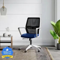 Godrej Interio Vurv Mid Back Fabric Office Arm Chair