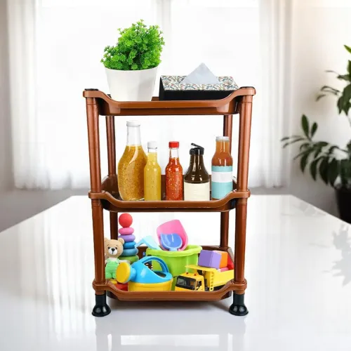 Image of Go Hooked 3 Layer Multi-Purpose Home Storage Rack 