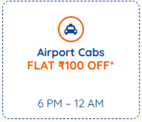 Image of Goibibo Travel sale : Flat ₹100 off on airport cabs